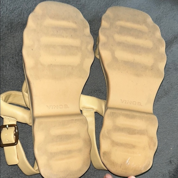 Vince Cream Sandals with Chunky Platform Sole - Picture 7 of 9